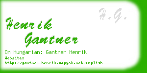 henrik gantner business card